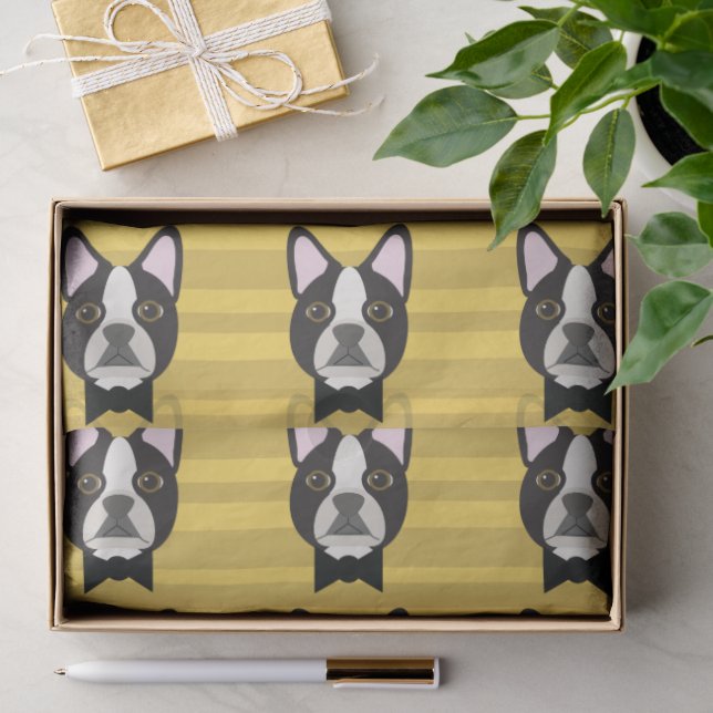Boston Terrier Tissue Paper (Gift)