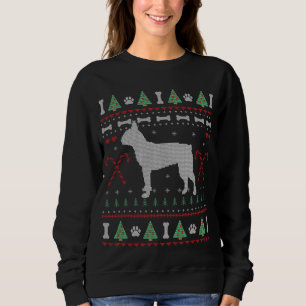 Boston Terrier Ugly Sweater Christmas Funny Dog Lo