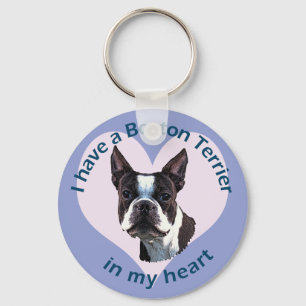 Boston Terrier v3 Key Ring