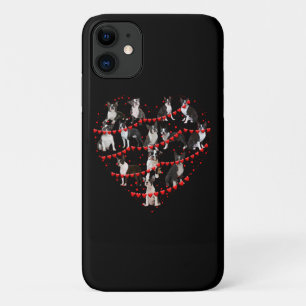 Boston Terrier Valentine's Day Red Heart Case-Mate iPhone Case