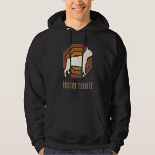 Boston Terrier Vintage Retro Classic Dog Love Hoodie