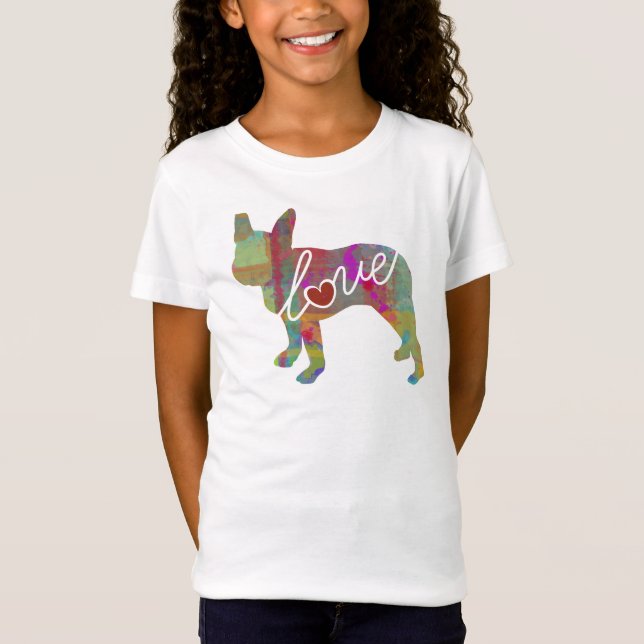 Boston Terrier Watercolor T-Shirt (Front)