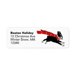 Boston Terrier Winter Holiday Cute Dog Christmas