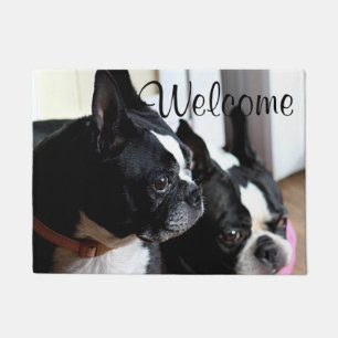 Boston terriers doormat