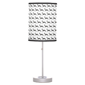 Boston Terriers Pattern Table Lamps