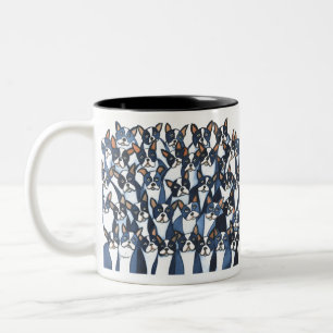 Boston Terriers Two-Tone Coffee Mug