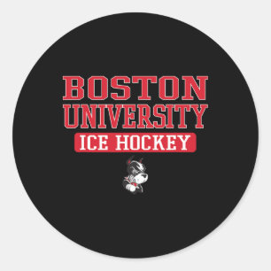 Boston Terriers Vintage Team Ice Hockey - Neutral  Classic Round Sticker