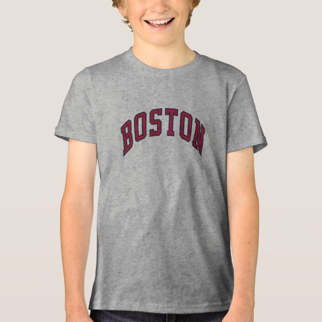 Boston Text Tee - Urban Pride & Classic Vibes! (Front)
