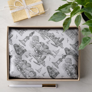 Boston Toile (Anniversary Ed.) Black/White Tissue Paper