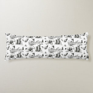 Boston Toile Body Cushion