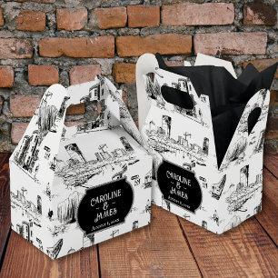 Boston Toile Favour Box