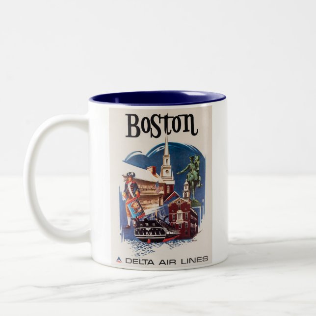 BOSTON  Two-Tone COFFEE MUG (Left)