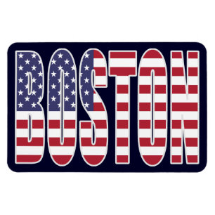 Boston U.S. Flag Premium Flexi Fridge Magnet