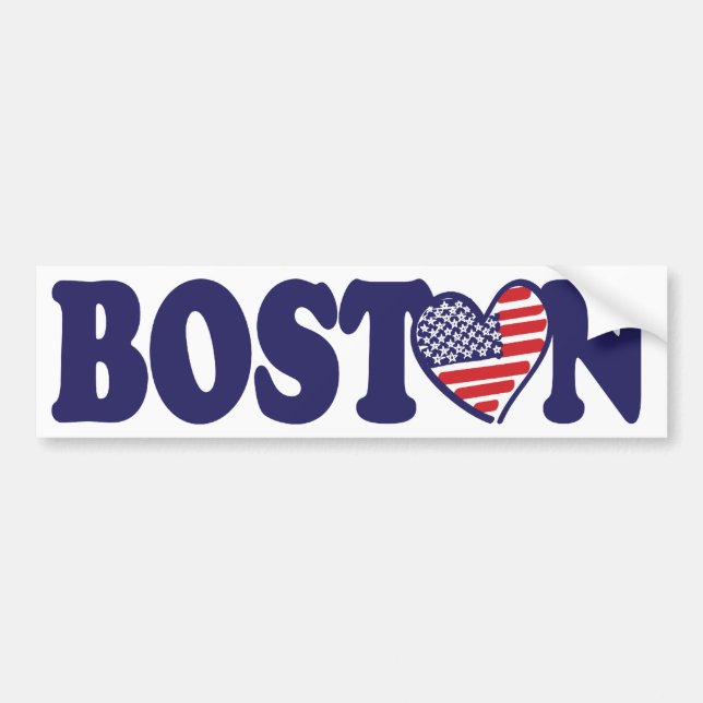 Boston USA Bumper Sticker (Front)