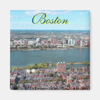 Boston, USA square magnet
