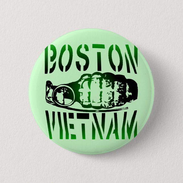 Boston Vietnam 6 Cm Round Badge (Front)
