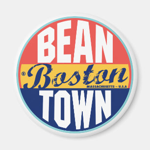 Boston Vintage Label Magnet