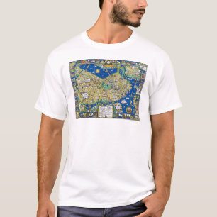 Boston vintage old city map USA america geography  T-Shirt