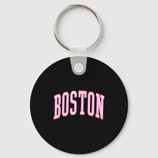 Boston Vintage Preppy Varsity Nk Srts  Key Ring (Front)