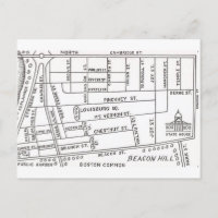 Boston's Beacon Hill Map
