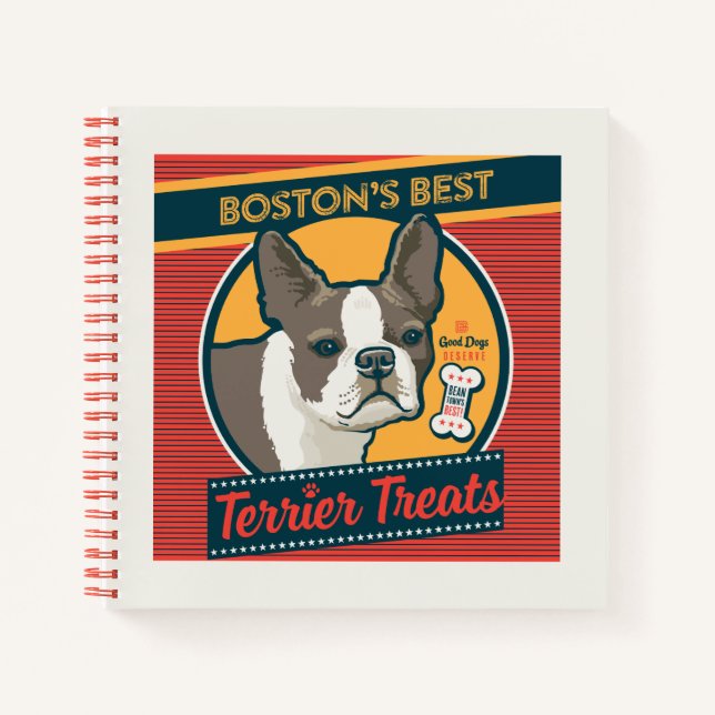 Boston's Best Terrier Treats Notebook (Front)