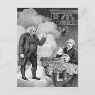 Boswell and the Ghost of Samuel Johnson Postcard
