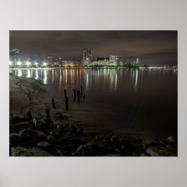 Botafogo Bay Night Poster (Front)