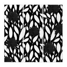 Botanic Balance" Black & White Acrylic Wall Art