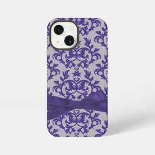 Botanic damask purple grey iPhone 13 mini case