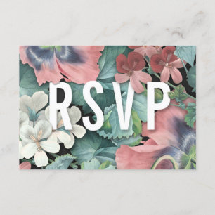 Botanic Embrace Wedding RSVP Cards