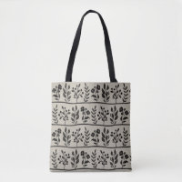 Botanic Rhapsody Black Floral Silhouette Botanical