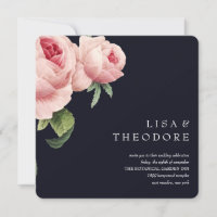Botanica | Blue Vintage pink rose Wedding
