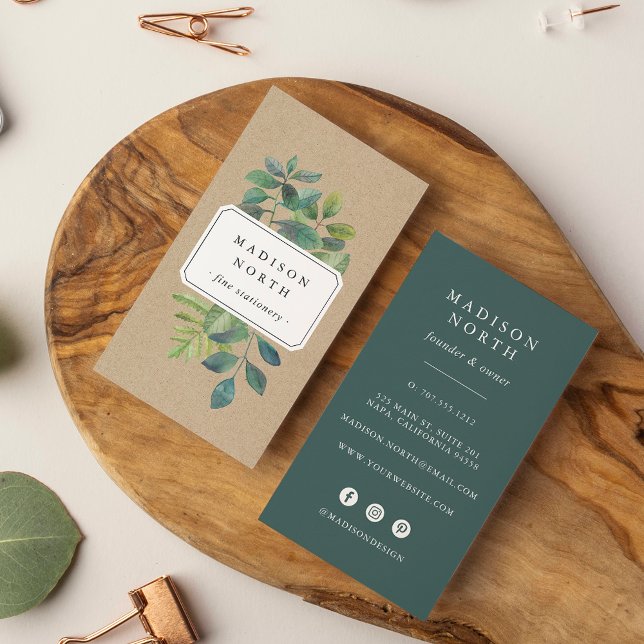 Botanica Kraft | Vertical Social Media Business Card (Creator Uploaded)