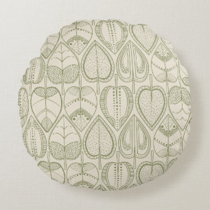 Botanica Leaf print Round Cushion
