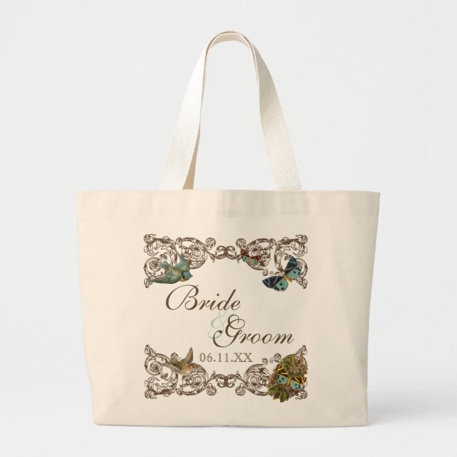 Botanica Wedding Ensemble - Personalised Tote Bag (Front)