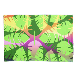 BOTANICAL ABSTRACT BANANA LEAVES DUVET PILLOWCASE