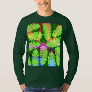 BOTANICAL ABSTRACT BANANA LEAVES  T-Shirt