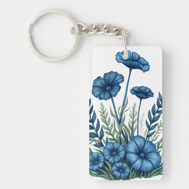 Botanical Acrylic Keychain | Boho Nature Lover Gif (Front)