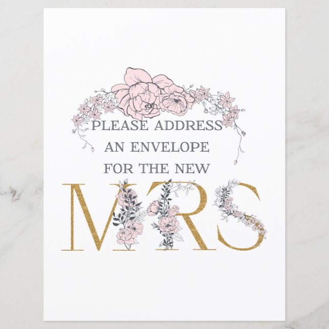 Botanical Address and Envelope Sign (Front)