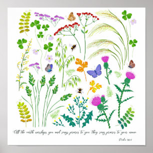 Botanical, All the earth worship You. Poster