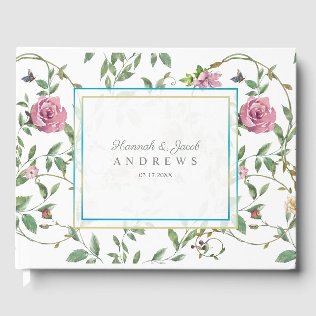 Botanical and Floral Design Guest Book (Front)