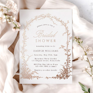 Botanical Arch Garden Bridal Shower Rose Gold