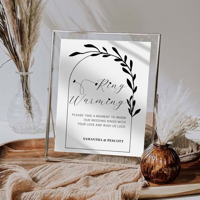 Botanical Arch Rings Warming Wedding Sign (Creator Uploaded)