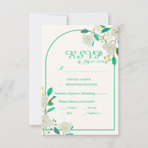 Botanical Arch RSVP Card
