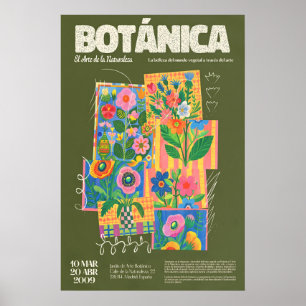Botanical Art Exhibition Print Spanish Floral Folk