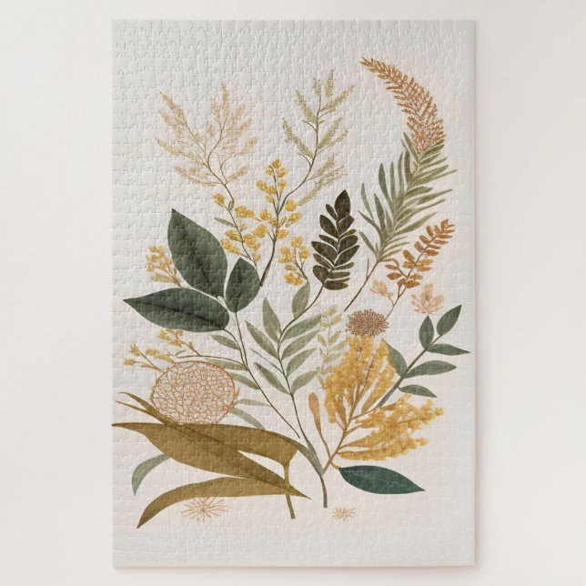Botanical Art Print     Jigsaw Puzzle (Vertical)