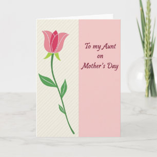 Botanical Aunt Mothers Day Card