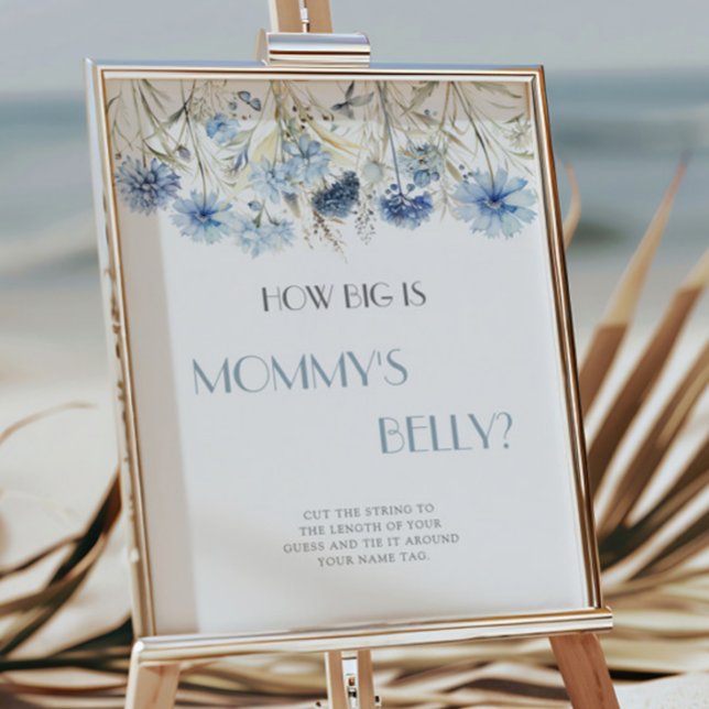 Botanical Baby Shower Belly Guessing Game Poster (Creator Uploaded)