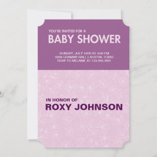 botanical baby shower invitation