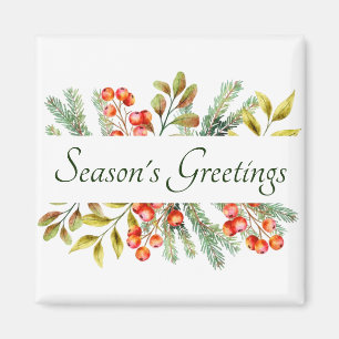 Botanical banner custom magnet